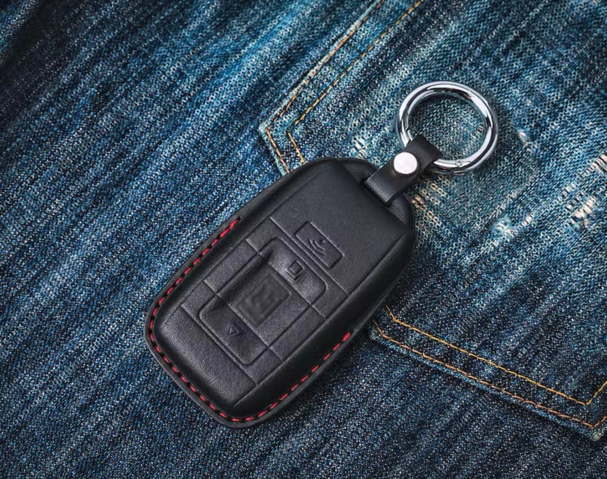 Dodge leather deals key fob cover